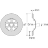 エビ ダイヤモンドカップホイール オフセットタイプ110mm ダイヤモンドカップホイール オフセットタイプ110mm CO-4 画像2