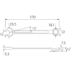 エビ コンビネーションレンチ 12mm コンビネーションレンチ 12mm CW12 画像2