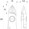 idealtek ESD精密ニッパ タングステン長円形 フラッシュ刃 125mm ESD精密ニッパ タングステン長円形 フラッシュ刃 125mm ES141TX-CR-BGO-IT 画像2
