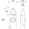 idealtek ESD精密ニッパ 長円形 フルフラッシュ刃 120mm ESD精密ニッパ 長円形 フルフラッシュ刃 120mm ES5142-CR-BG-IT 画像2