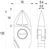 idealtek ESD精密ニッパ 長円ラウンド形 特大 セミフラッシュ刃 125mm ESD精密ニッパ 長円ラウンド形 特大 セミフラッシュ刃 125mm ES5160L-CR-BGS-IT 画像2