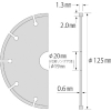 エビ 電着ダイヤモンドカッター 窯業サイディング専用 125mm 電着ダイヤモンドカッター 窯業サイディング専用 125mm EY125 画像2