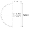 エビ ゼットフラッシャー (アルミ用) 203mm ゼットフラッシャー (アルミ用) 203mm FAS203 画像2