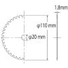 エビ ゼットフラッシャー 鉄・ステンレス兼用タイプ 110mm ゼットフラッシャー 鉄・ステンレス兼用タイプ 110mm FX110A 画像4