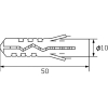 エビ エビモンゴ ナイロンプラグ(50本入) 10X50mm エビモンゴ ナイロンプラグ(50本入) 10X50mm MP1050B 画像4