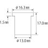 エビ ブラインドナット“エビナット”(平頭・アルミ製) 板厚2.5 M10X1.5(500個入) ブラインドナット“エビナット”(平頭・アルミ製) 板厚2.5 M10X1.5(500個入) NAD1025M 画像2