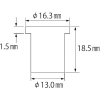 エビ ブラインドナット“エビナット”(平頭・アルミ製) 板厚4.0 M10X1.5(500個入) ブラインドナット“エビナット”(平頭・アルミ製) 板厚4.0 M10X1.5(500個入) NAD1040M 画像2