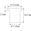 エビ ブラインドナット“エビナット”(平頭・アルミ製) エコパック 板厚3.2 M8X1.25(15個入) ブラインドナット“エビナット”(平頭・アルミ製) エコパック 板厚3.2 M8X1.25(15個入) NAD8MP 画像3