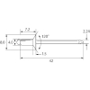 エビ ブラインドリベット・皿頭 アルミ/スティール 5-2 (1000本入) ブラインドリベット・皿頭 アルミ/スティール 5-2 (1000本入) NSA52K 画像2