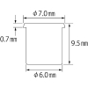 エビ ブラインドナット“エビナット”(薄頭・ステンレス製) エコパック 板厚1.0 M4X0.7(12個入) ブラインドナット“エビナット”(薄頭・ステンレス製) エコパック 板厚1.0 M4X0.7(12個入) NTK4MP 画像3