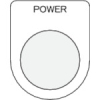 IM 押ボタン/セレクトスイッチ(メガネ銘板) POWER 黒 φ22.5 P22-34