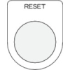 IM 押ボタン/セレクトスイッチ(メガネ銘板) RESET 黒 φ22.5 P22-37