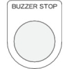 IM 押ボタン/セレクトスイッチ(メガネ銘板) BUZZER STOP 黒 φ2 P22-39