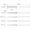 エビ ダイヤモンドヤスリ(精密用) 10本組 5種類セット ダイヤモンドヤスリ(精密用) 10本組 5種類セット S10-SET 画像2