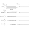 エビ ダイヤモンドヤスリ(精密用) 12本組 5種類セット ダイヤモンドヤスリ(精密用) 12本組 5種類セット S12-SET 画像2