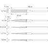 エビ ダイヤモンドヤスリ(精密用) 8本組 5種類セット ダイヤモンドヤスリ(精密用) 8本組 5種類セット S8-SET 画像2