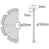 エビ ダイヤモンドカッター レーザー(乾式) 105mm ダイヤモンドカッター レーザー(乾式) 105mm SL105 画像4