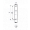EVN ブッシングプーリー SPB 125mm 溝数1 SPB125-1