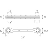 エビ 【生産完了品】板ラチェットレンチ 13X17/19X21mm 板ラチェットレンチ 13X17/19X21mm SRW1321 画像2