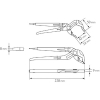 エビ ハイブリッドポンププライヤー ドライバー柄付225mm ハイブリッドポンププライヤー ドライバー柄付225mm UU4150D 画像2