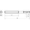 近江 六角6.35 溝9、13兼用差込 ヘキサゴンビット H8 全長100 10本入り 六角6.35 溝9、13兼用差込 ヘキサゴンビット H8 全長100 10本入り V32XH8-100_set 画像2