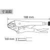 エビ ネジアンギラス バイスプライヤータイプ(カッター付) 175mm ネジアンギラス バイスプライヤータイプ(カッター付) 175mm VW175NA 画像3