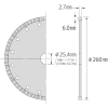 エビ ダイヤモンドカッター ウェーブレーザー(乾式) 260mm穴径25.4mm ダイヤモンドカッター ウェーブレーザー(乾式) 260mm穴径25.4mm WL255254 画像2