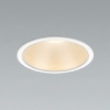 コイズミ照明 LEDベースダウンライト M形 1500lmクラス FHT32W相当 埋込穴φ125mm 配光角50° 非調光 電球色 シルバーコーン・白色枠 AD53056