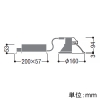 コイズミ照明 LEDベースダウンライト M形 2500lmクラス FHT32W×2相当 埋込穴φ150mm 配光角55° 非調光 温白色 シルバーコーン・白色枠 LEDベースダウンライト M形 2500lmクラス FHT32W×2相当 埋込穴φ150mm 配光角55° 非調光 温白色 シルバーコーン・白色枠 AD52902 画像2