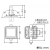 コイズミ照明 LEDハイパワー投光器 防雨型 直付タイプ 20000lmクラス HID400W相当 非調光 配光角65° 昼白色 LEDハイパワー投光器 防雨型 直付タイプ 20000lmクラス HID400W相当 非調光 配光角65° 昼白色 AU53910 画像2