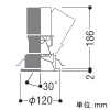 コイズミ照明 【生産完了品】LEDユニバーサルダウンライト 深型 1000・1500・2000lmクラス JR12V50W・HID35W相当 埋込穴φ100mm 配光角25° 調光調色 電球色〜昼白色 シルバーコーン・幅広枠 電源別売 LEDユニバーサルダウンライト 深型 1000・1500・2000lmクラス JR12V50W・HID35W相当 埋込穴φ100mm 配光角25° 調光調色 電球色〜昼白色 シルバーコーン・幅広枠 電源別売 XD006015WX 画像2