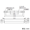 コイズミ照明 【生産完了品】LEDベースライト 《ソリッドシームレス》 直付型 連結取付タイプ 中間用 調光 昼白色 長さ1200mm LEDベースライト 《ソリッドシームレス》 直付型 連結取付タイプ 中間用 調光 昼白色 長さ1200mm XH48398L 画像2