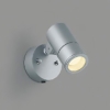 コイズミ照明 LEDスポットライト 防雨型 白熱球60W相当 散光配光 非調光 電球色 ランプ付 サテンシルバー AU54110