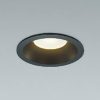 コイズミ照明 LED一体型パネルダウンライト ベースタイプ 高気密SB形 防雨・防湿型 白熱球100W相当 埋込穴φ100mm 散光配光 非調光 温白色 ブラック AD7201B35