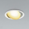 コイズミ照明 LEDダウンライト ユニバーサルタイプ 高気密SB形 白熱球100W相当 埋込穴φ100mm 散光配光 調光 電球色 ランプ付 ファインホワイト AD1209W27