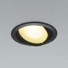 コイズミ照明 LEDダウンライト ユニバーサルタイプ 高気密SB形 白熱球60W相当 埋込穴φ100mm 散光配光 調光 電球色 ランプ付 ブラック AD1208B27