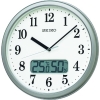 SEIKO 電波掛時計 “KX244S” (温度湿度表示付き) KX244S