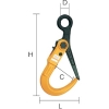 スーパー スーパーロックフック 容量:3ton 全長:339mm スーパーロックフック 容量:3ton 全長:339mm SLH3N 画像2