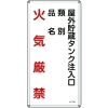 緑十字 消防・危険物標識 屋外貯蔵タンク注入口 KHT-21M 600×300mm スチール 053121