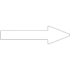 緑十字 配管方向表示ステッカー →白矢印 貼矢85 55×200mm 10枚組 エンビ 193585