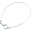 緑十字 ワイヤロープ(フック+リング付) 鎖F-400 0.8Φ×400 10本組 SUS製 308043