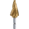 トラスコ中山(TRUSCO) 六角軸ステップドリル 3枚刃チタンコーティング 5〜21mm 3S-NMS-21G