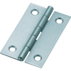 トラスコ中山(TRUSCO) スチール製薄口普通蝶番 生地仕上げ 全長25.5mm (10個入) 550-25N