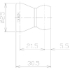 日機 クーラントシステム1/2 ホース 140mm (2本入) クーラントシステム1/2 ホース 140mm (2本入) 84041 画像2