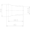 日機 クーラントシステム3/4 ノズル 3/4Φ (4個入) クーラントシステム3/4 ノズル 3/4Φ (4個入) 86062 画像2