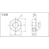 TRUSCO 六角ナット1種 SUS316L サイズM3×0.5 20個入 六角ナット1種 SUS316L サイズM3×0.5 20個入 B132-0003 画像2