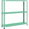 トラスコ中山(TRUSCO) CB型セミボルトレス軽量棚 1200X300XH1200 3段 グリーン CB-4433-GN