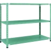 トラスコ中山(TRUSCO) CB型セミボルトレス軽量棚 1500X600XH1200 3段 グリーン CB-4563-GN