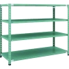 トラスコ中山(TRUSCO) CB型セミボルトレス軽量棚 1500X600XH1200 4段 グリーン CB-4564-GN