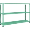 トラスコ中山(TRUSCO) CB型セミボルトレス軽量棚 1800X450XH1200 3段 グリーン CB-4643-GN